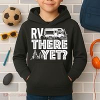 RV There Yet Happy Glamper Camping Kids Hoodie thumb 2