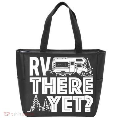 RV There Yet Happy Glamper Camping Tote Bag