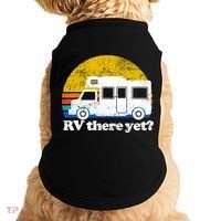 RV There Yet Van Travel Happy Funny Camping Trip Matching Doggie Tank thumb 0