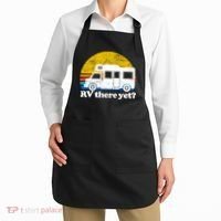 RV There Yet Van Travel Happy Funny Camping Trip Matching Apron thumb 2