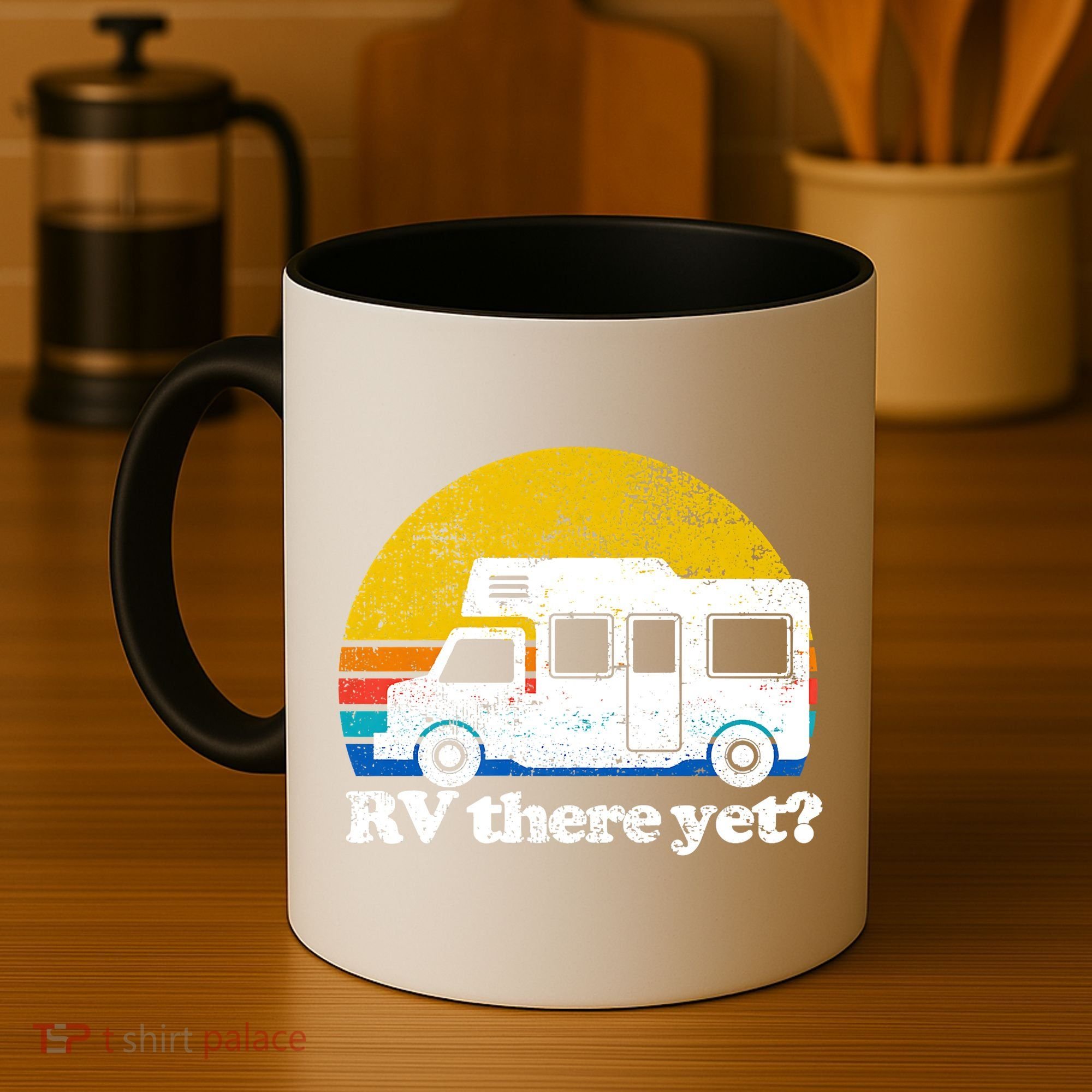 RV There Yet Van Travel Happy Funny Camping Trip Matching Coffee Mug