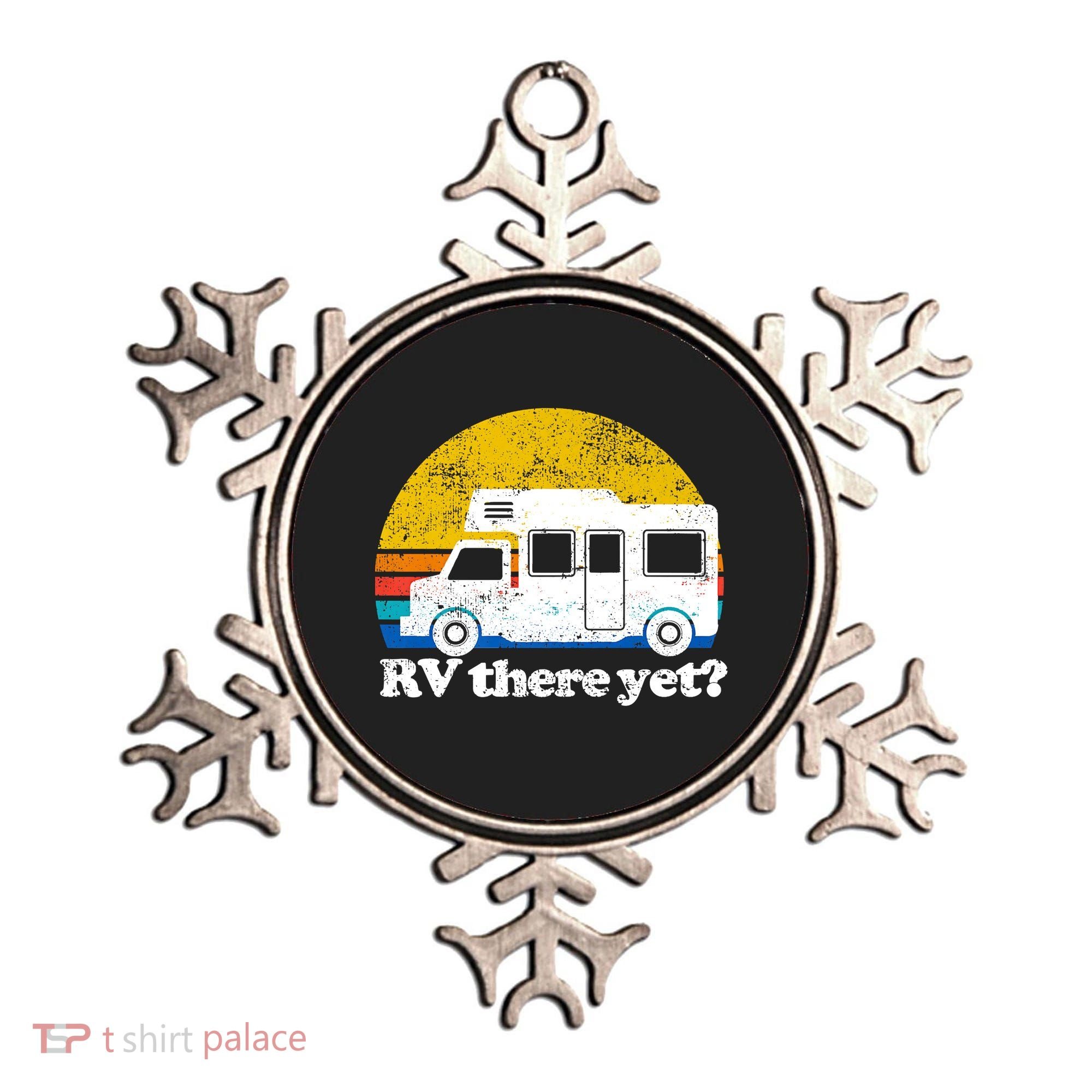 RV There Yet Van Travel Happy Funny Camping Trip Matching Ornament