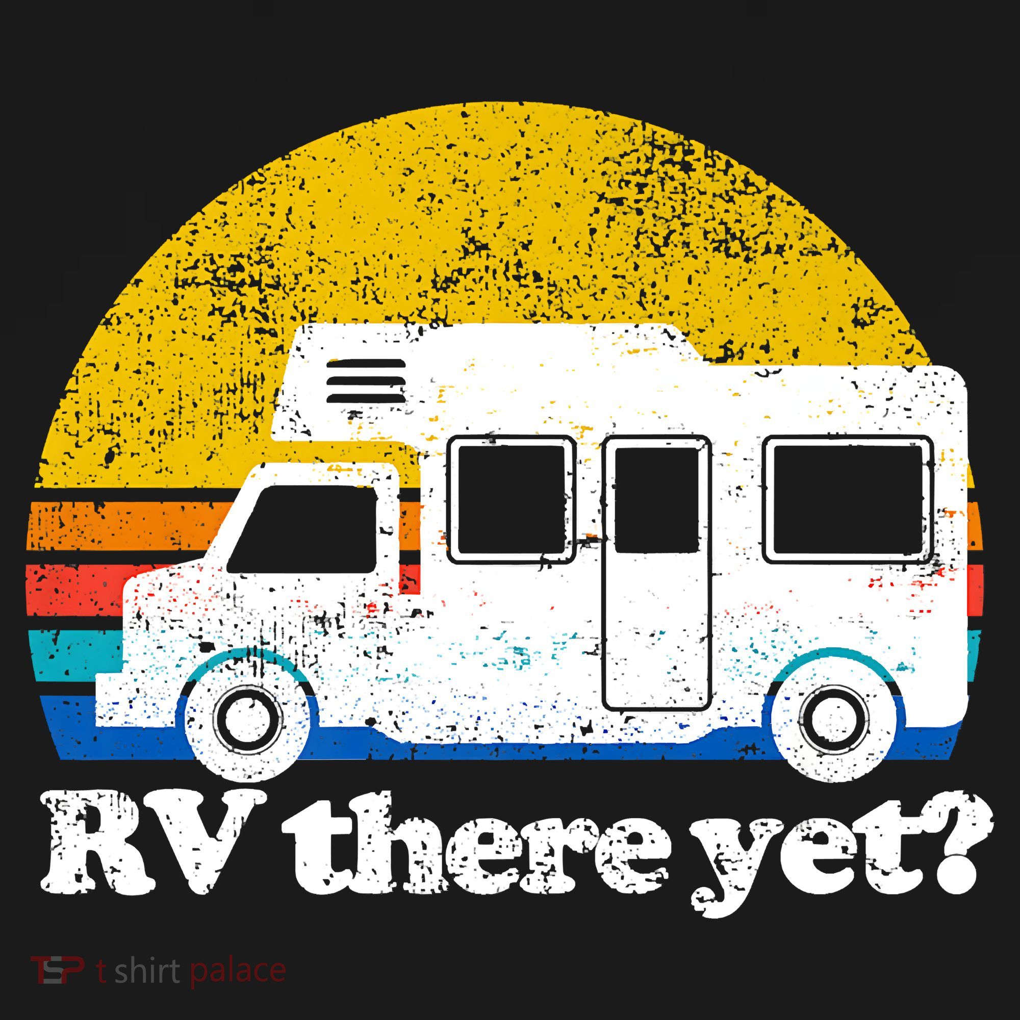 RV There Yet Van Travel Happy Funny Camping Trip Matching Pom Pom 12in Knit Beanie