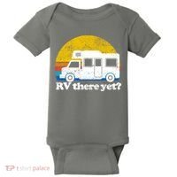RV There Yet Van Travel Happy Funny Camping Trip Matching Baby Bodysuit thumb 0