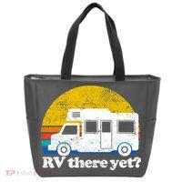 RV There Yet Van Travel Happy Funny Camping Trip Matching Tote Bag thumb 0