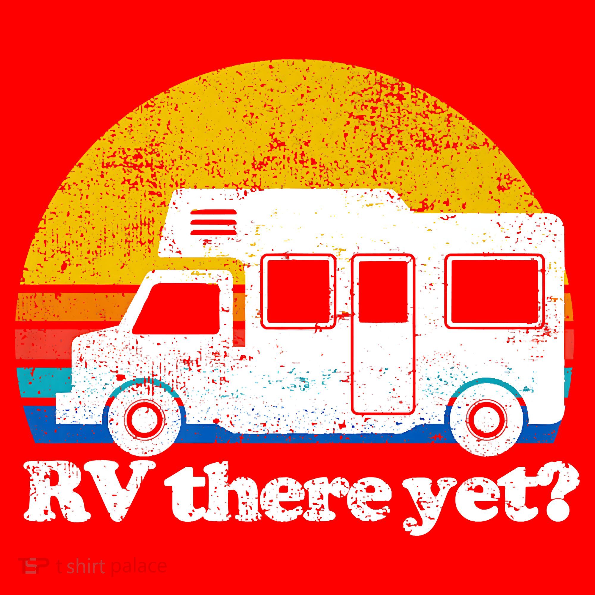 RV There Yet Van Travel Happy Funny Camping Trip Matching Santa Hat