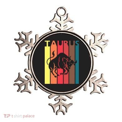 Retro Taurus Zodiac Sign April May Birthday Gift Taurus Ornament