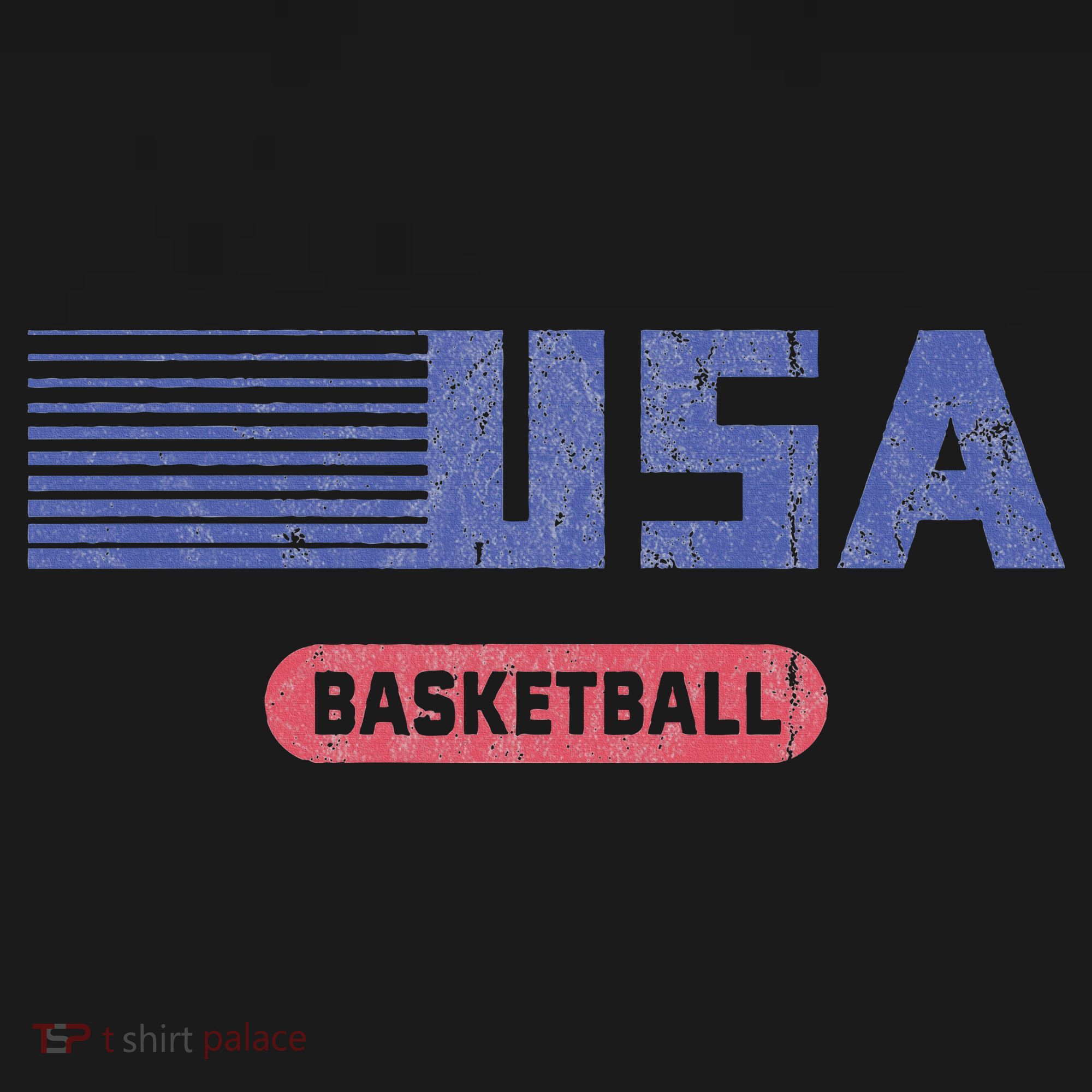 Retro Usa 2024 Team American Basketball T-Shirt