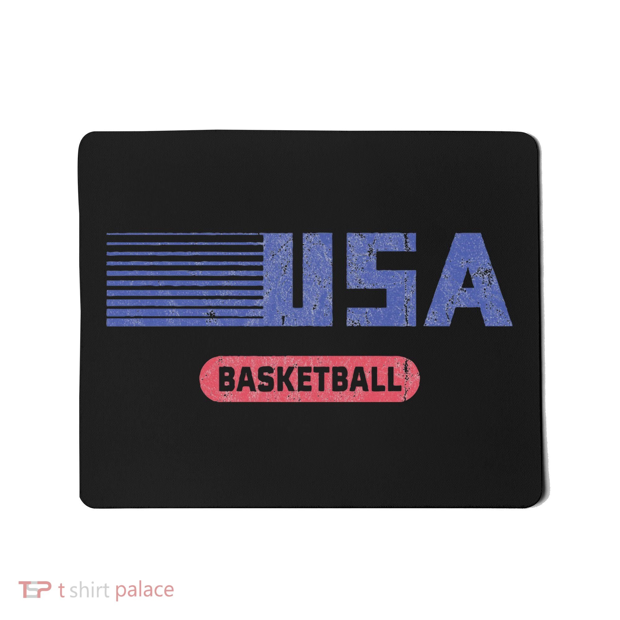 Retro Usa 2024 Team American Basketball Mousepad
