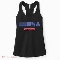 Retro Usa 2024 Team American Basketball Women's Tank Top thumb 0