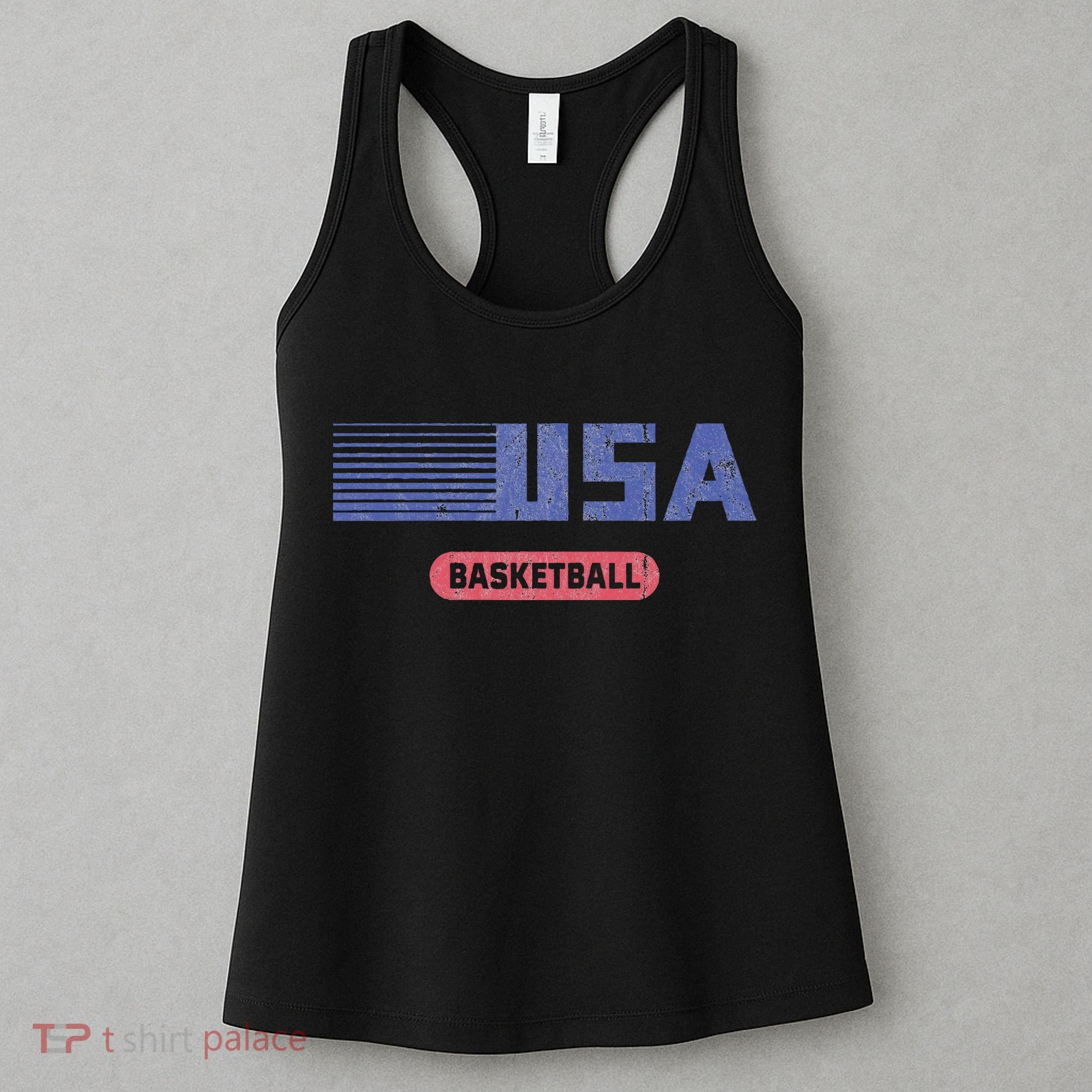Retro Usa 2024 Team American Basketball Women's Tank Top