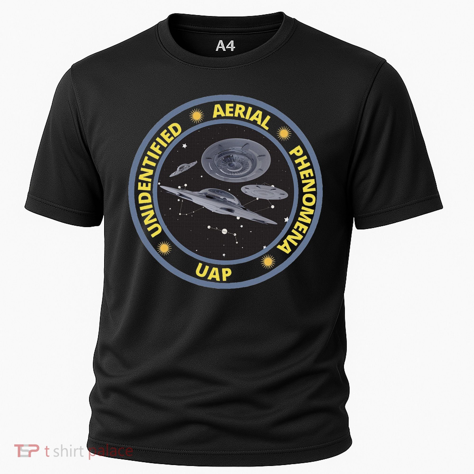 Retro Unidentified Aerial Phenomena Spaceships Uap Cooling Performance Crew T-Shirt