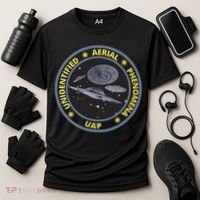 Retro Unidentified Aerial Phenomena Spaceships Uap Cooling Performance Crew T-Shirt thumb 3