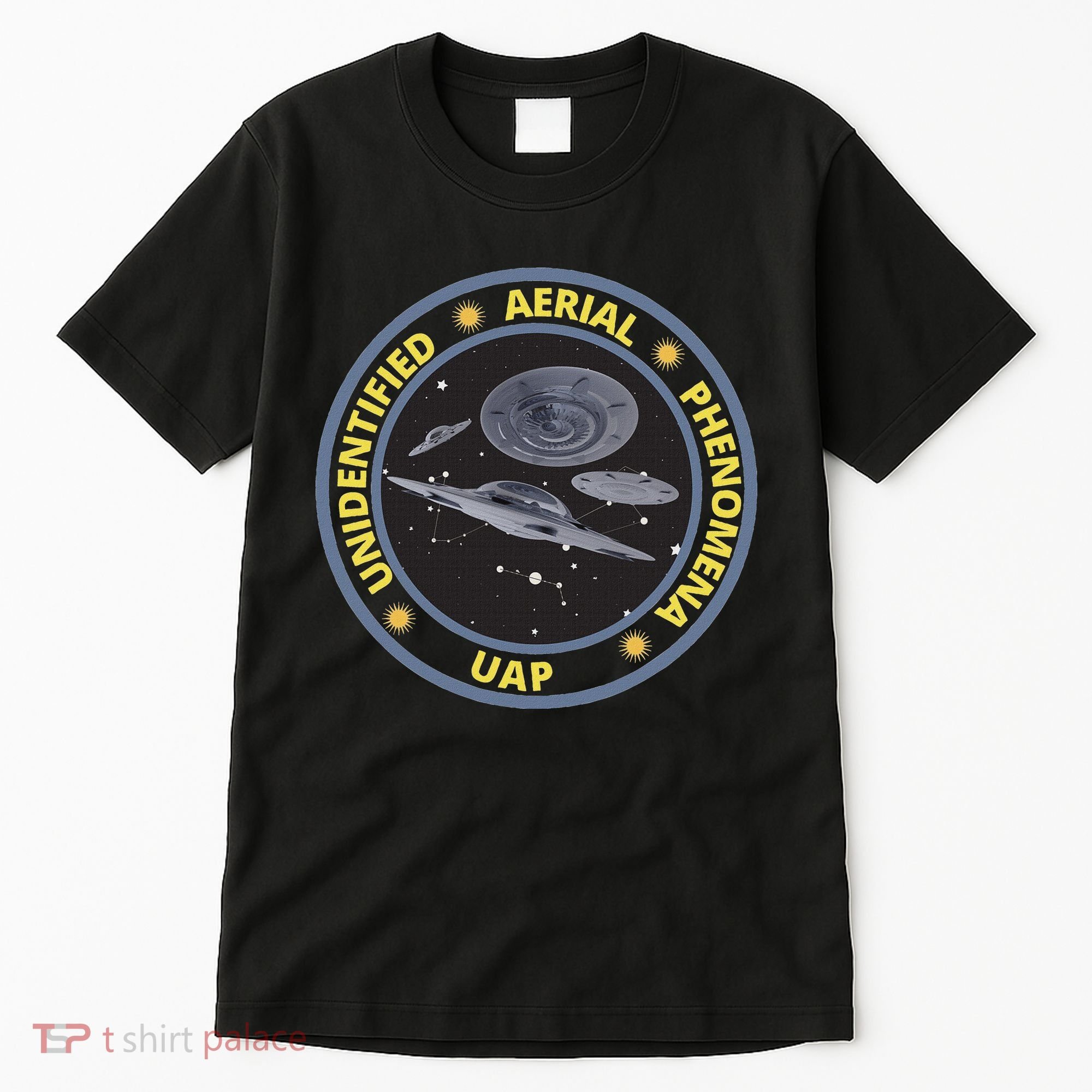 Retro Unidentified Aerial Phenomena Spaceships Uap Tall T-Shirt