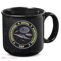 Retro Unidentified Aerial Phenomena Spaceships Uap 15oz Campfire Ceramic Mug thumb 0