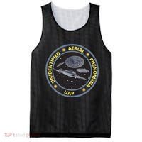 Retro Unidentified Aerial Phenomena Spaceships Uap Mesh Reversible Basketball Jersey Tank thumb 0