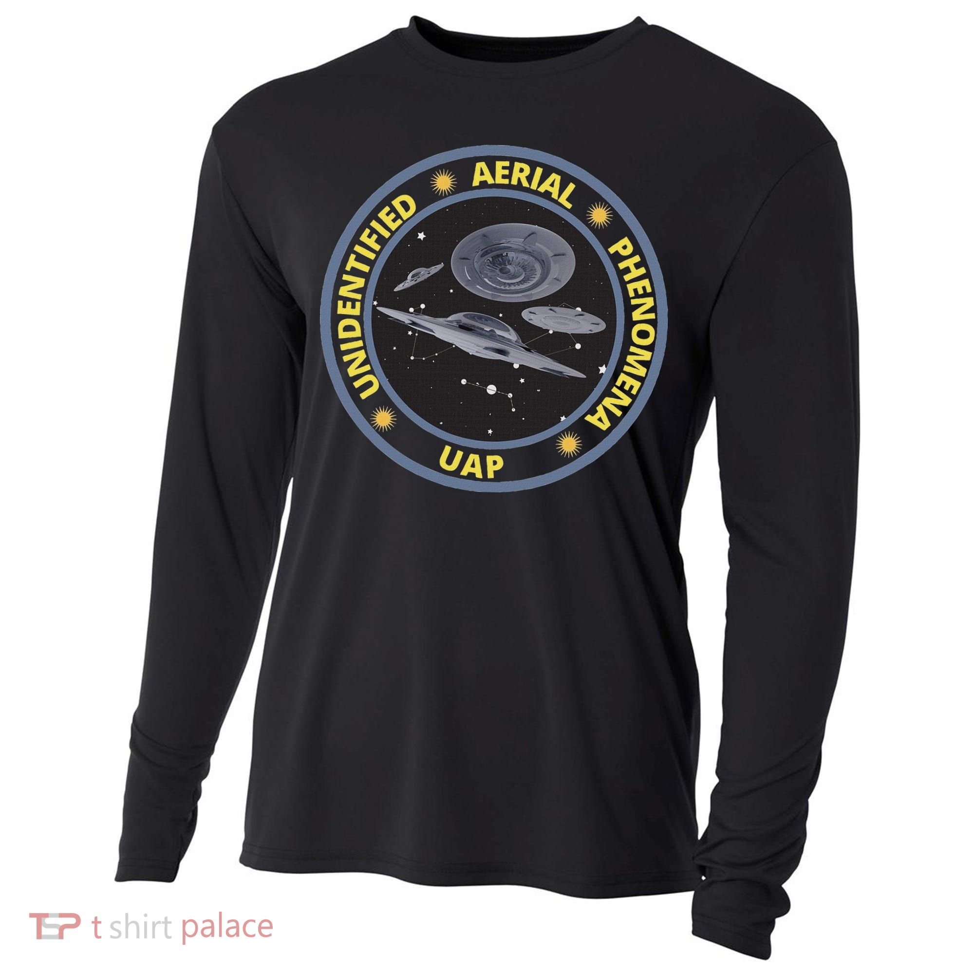 Retro Unidentified Aerial Phenomena Spaceships Uap Cooling Performance Long Sleeve Crew