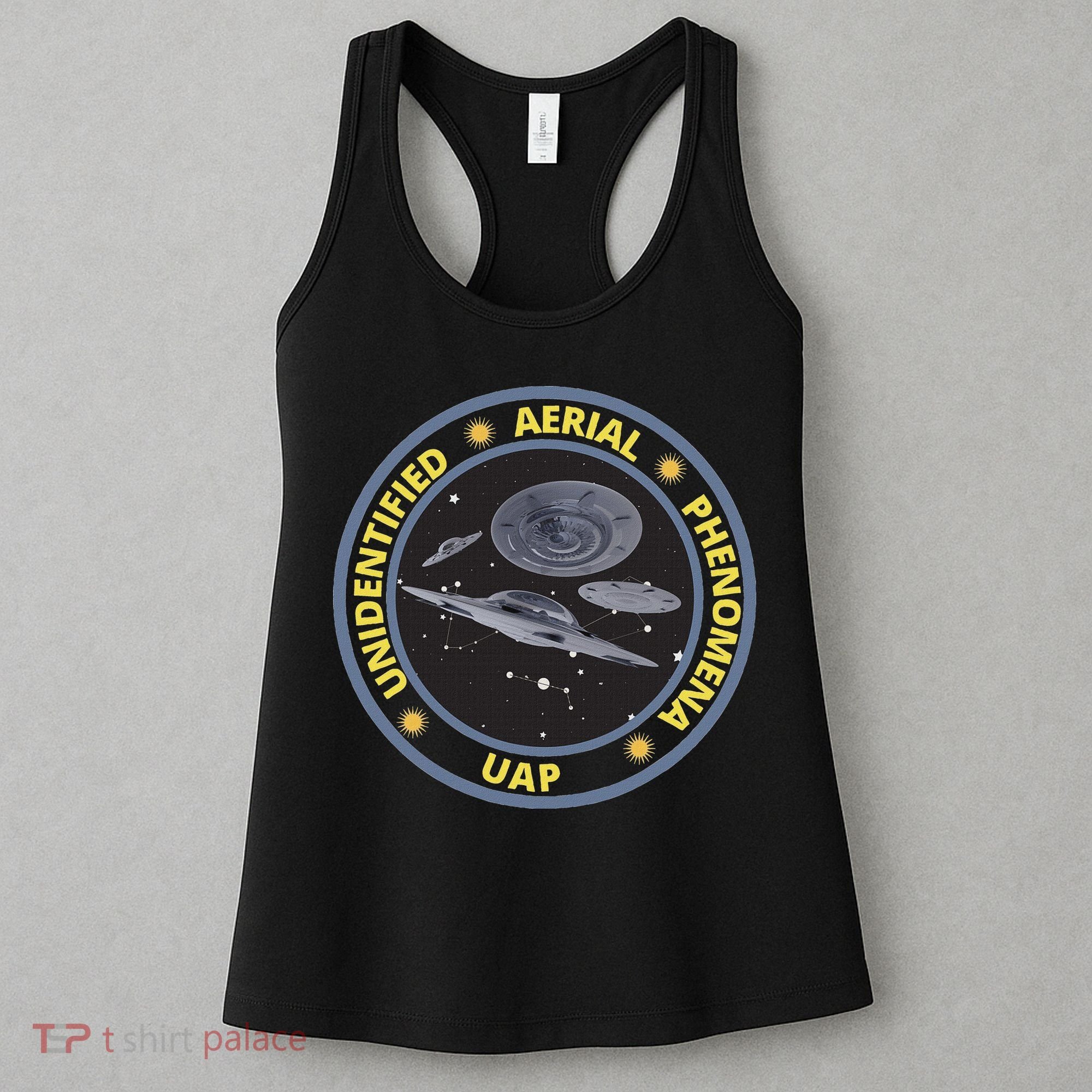 Retro Unidentified Aerial Phenomena Spaceships Uap Women's Tank Top
