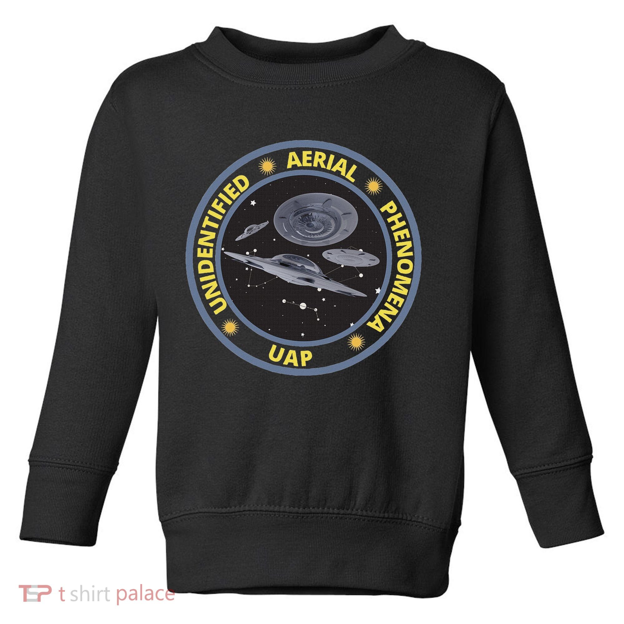 Retro Unidentified Aerial Phenomena Spaceships Uap Toddler Sweatshirt