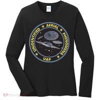 Retro Unidentified Aerial Phenomena Spaceships Uap Women's Long Sleeve Shirt thumb 0
