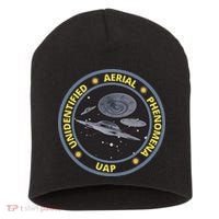 Retro Unidentified Aerial Phenomena Spaceships Uap Short Acrylic Beanie thumb 0
