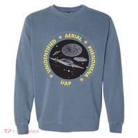 Retro Unidentified Aerial Phenomena Spaceships Uap Garment-Dyed Sweatshirt thumb 0