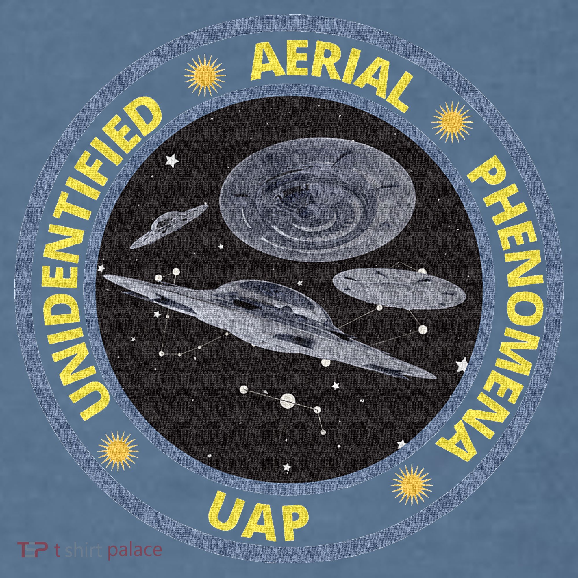 Retro Unidentified Aerial Phenomena Spaceships Uap Comfort Colors Garment-Dyed Hooded Sweatshirt
