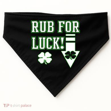 Rub Me For Luck USA-Made Doggie Bandana