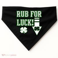 Rub Me For Luck USA-Made Doggie Bandana thumb 0