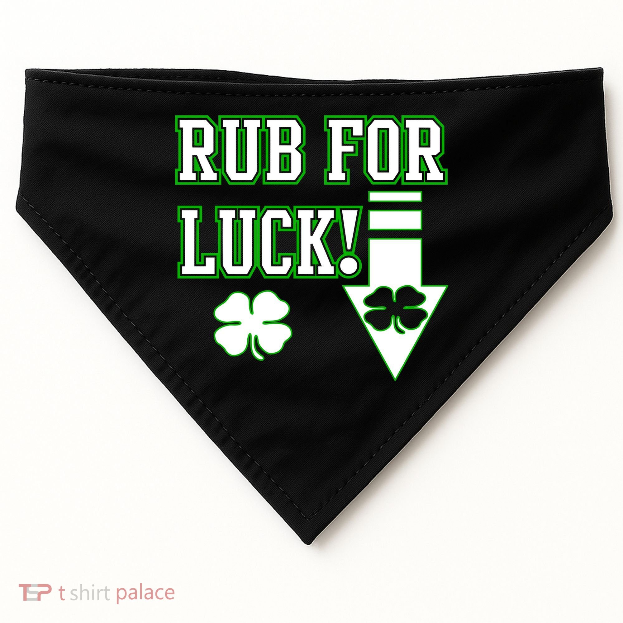 Rub Me For Luck USA-Made Doggie Bandana