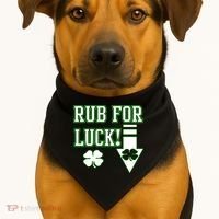 Rub Me For Luck USA-Made Doggie Bandana thumb 1
