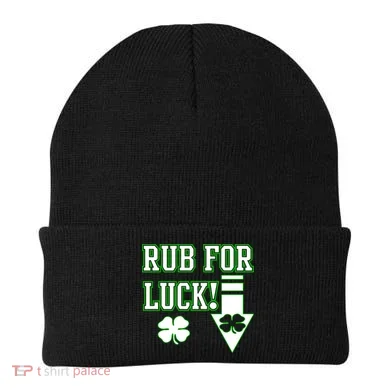 Rub Me For Luck Beanie
