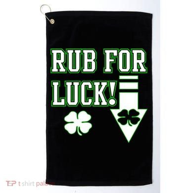 Rub Me For Luck Golf Towel