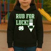 Rub Me For Luck Kids Hoodie thumb 3