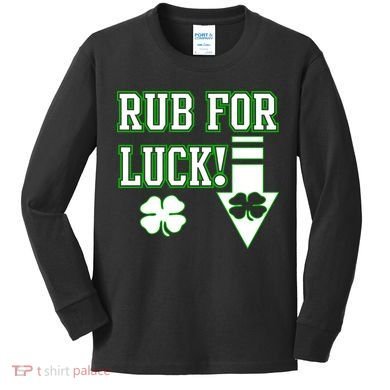 Rub Me For Luck Kids Long Sleeve Shirt