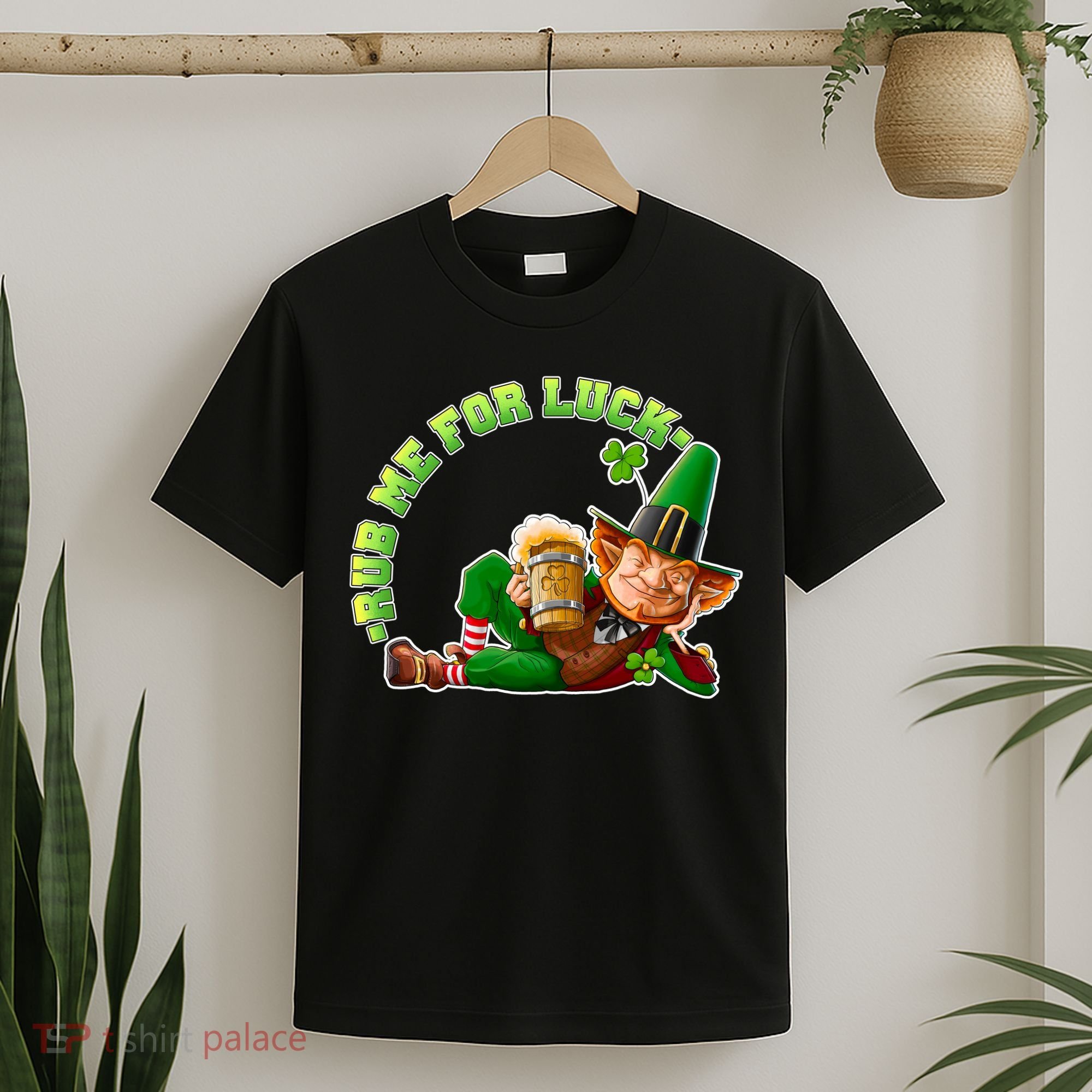 Rub Me for Luck Irish Leprechaun T-Shirt