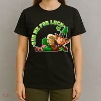 Rub Me for Luck Irish Leprechaun T-Shirt thumb 4