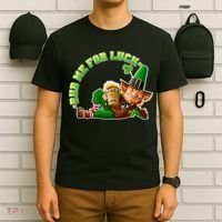 Rub Me for Luck Irish Leprechaun T-Shirt thumb 6
