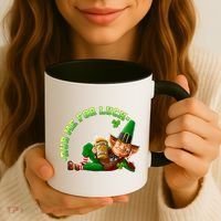 Rub Me for Luck Irish Leprechaun Coffee Mug thumb 3