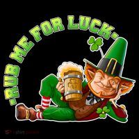 Rub Me for Luck Irish Leprechaun Coffee Mug thumb 5