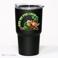 Rub Me for Luck Irish Leprechaun Tumbler thumb 0