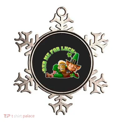 Rub Me for Luck Irish Leprechaun Ornament
