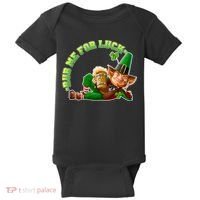 Rub Me for Luck Irish Leprechaun Baby Bodysuit thumb 0