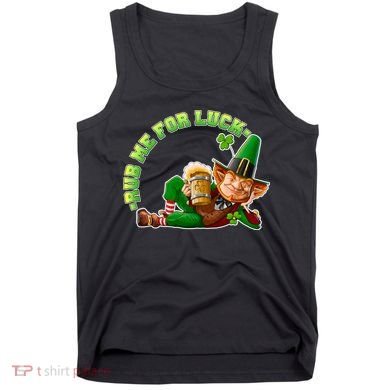 Rub Me for Luck Irish Leprechaun Tank Top