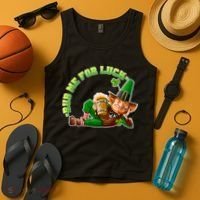 Rub Me for Luck Irish Leprechaun Tank Top thumb 4