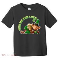 Rub Me for Luck Irish Leprechaun Toddler T-Shirt thumb 0