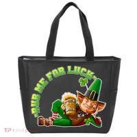 Rub Me for Luck Irish Leprechaun Tote Bag thumb 0