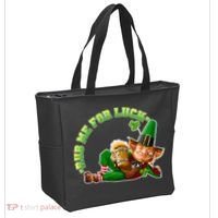 Rub Me for Luck Irish Leprechaun Tote Bag thumb 2