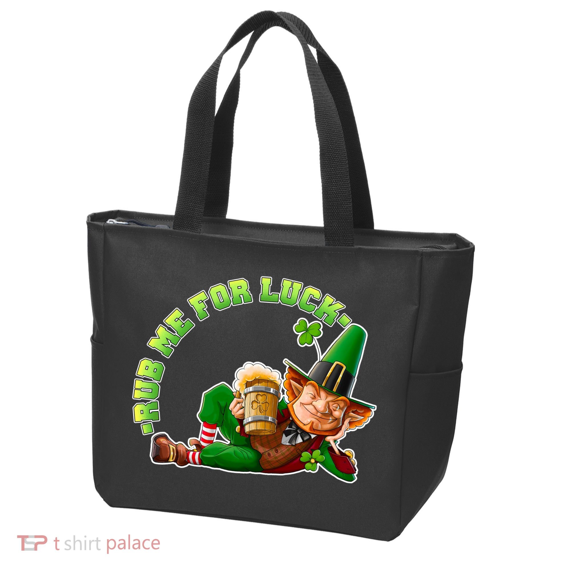 Rub Me for Luck Irish Leprechaun Tote Bag