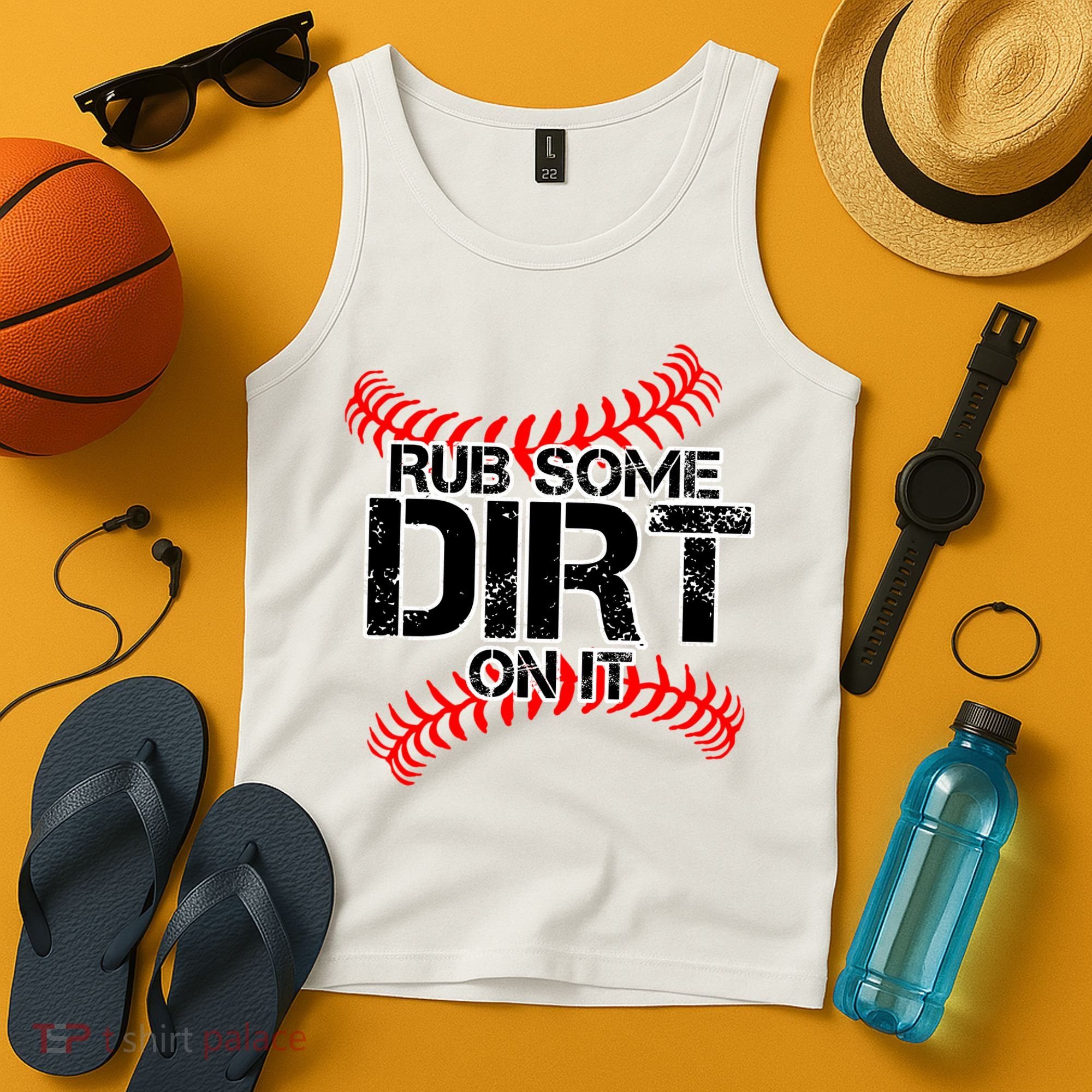 Rub Some Dirt On It baseball Tank Top